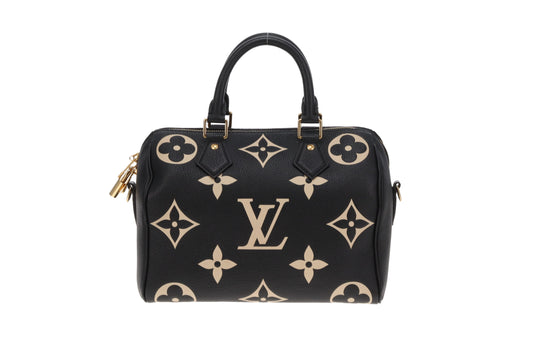 Louis Vuitton Speedy 25 Bandouliere Bicolour Monogram Empreinte (NFID) GH