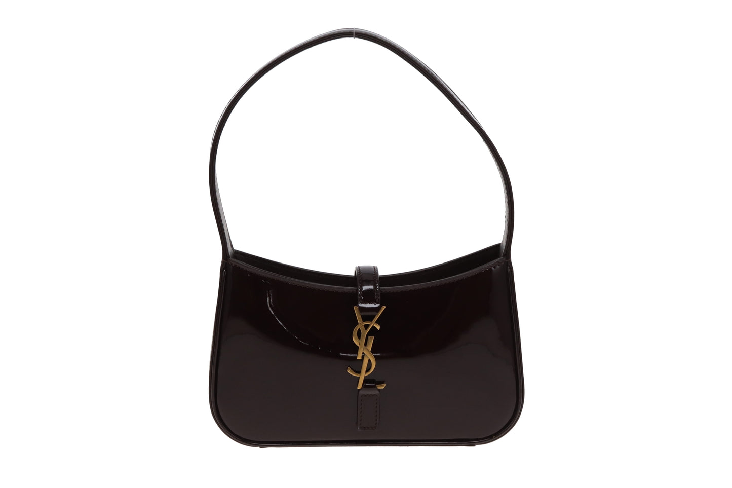 Saint Laurent Le 5  à  7 Mini Burgundy Patent 2024
