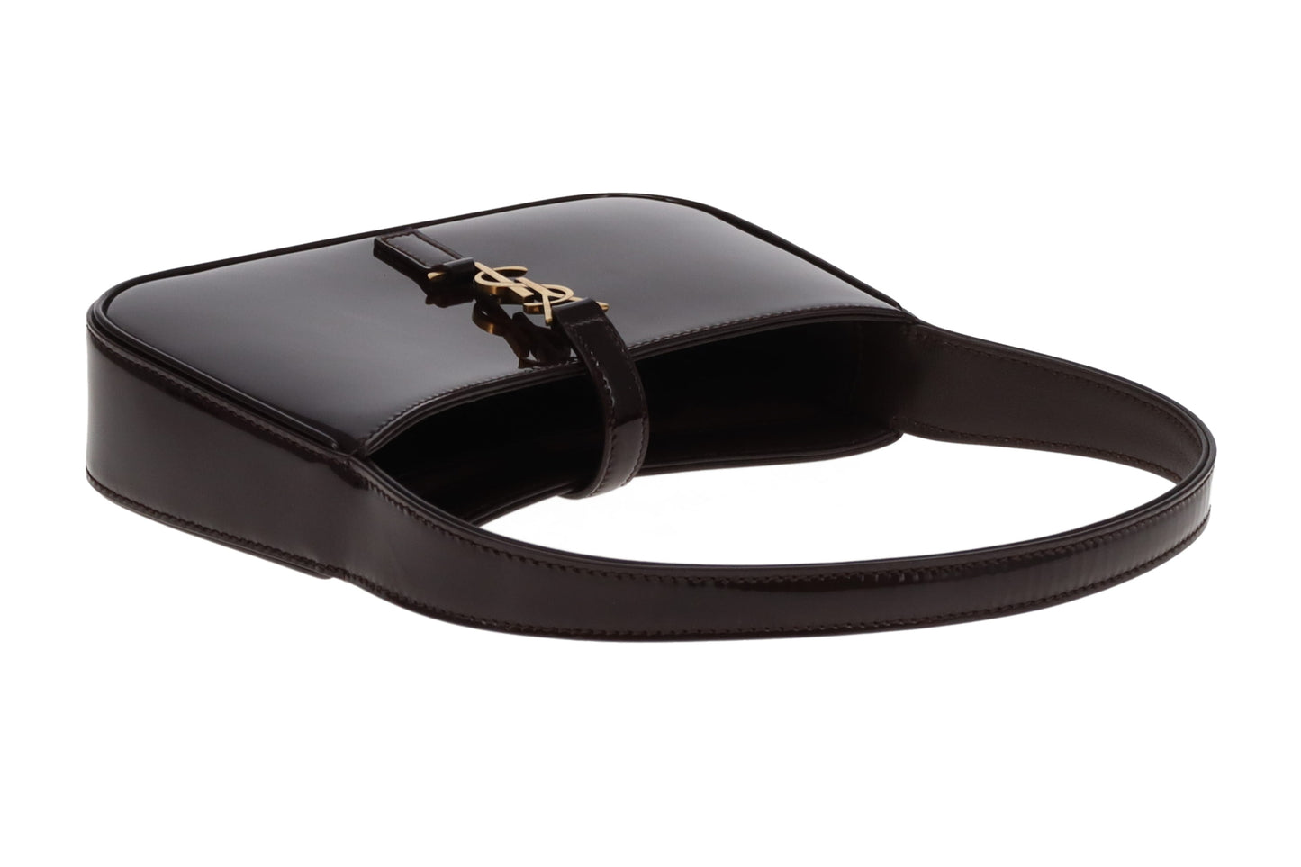 Saint Laurent Le 5  à  7 Mini Burgundy Patent 2024