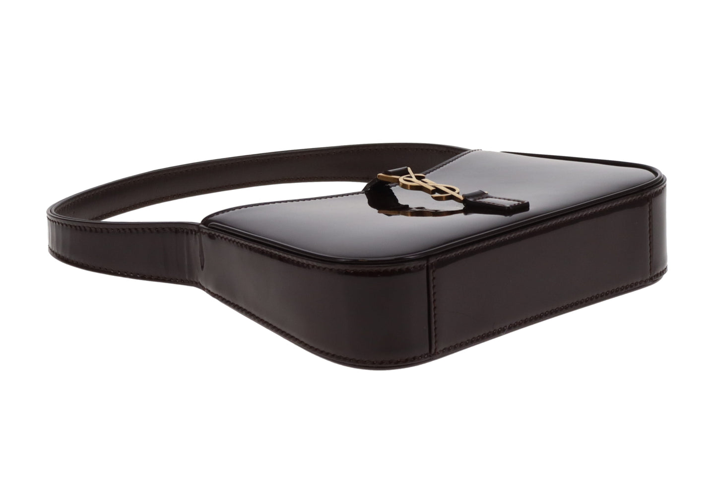 Saint Laurent Le 5  à  7 Mini Burgundy Patent 2024
