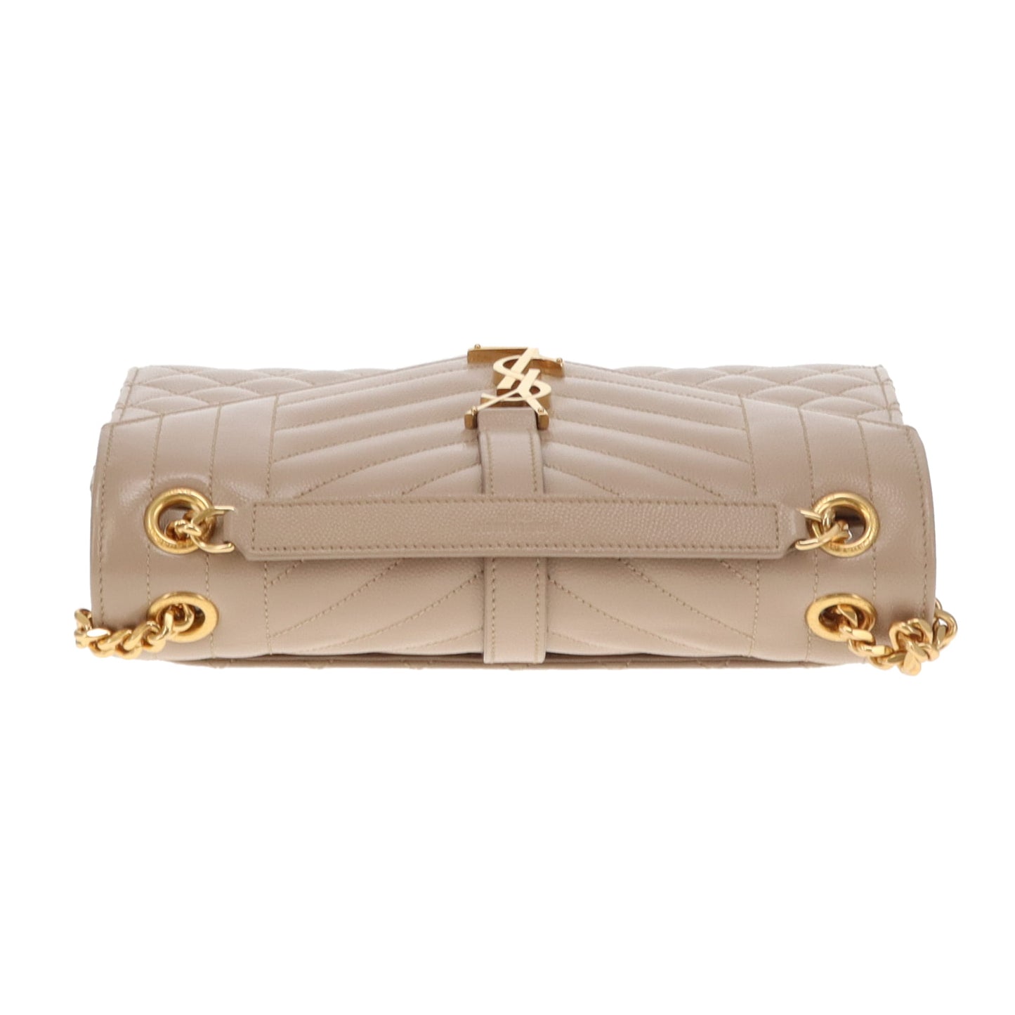 Saint Laurent Envelope Satchel Medium Beige GHW 2024