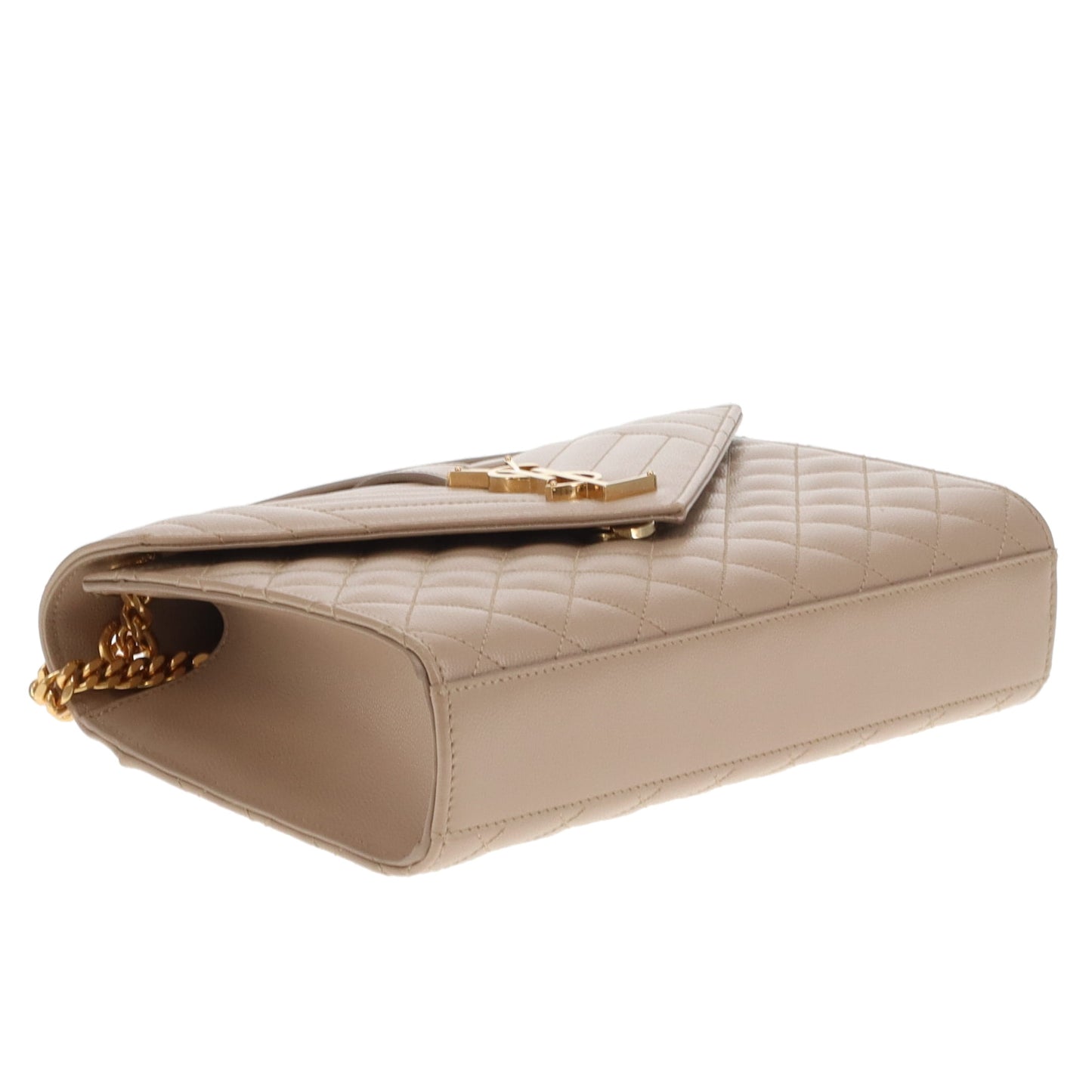 Saint Laurent Envelope Satchel Medium Beige GHW 2024