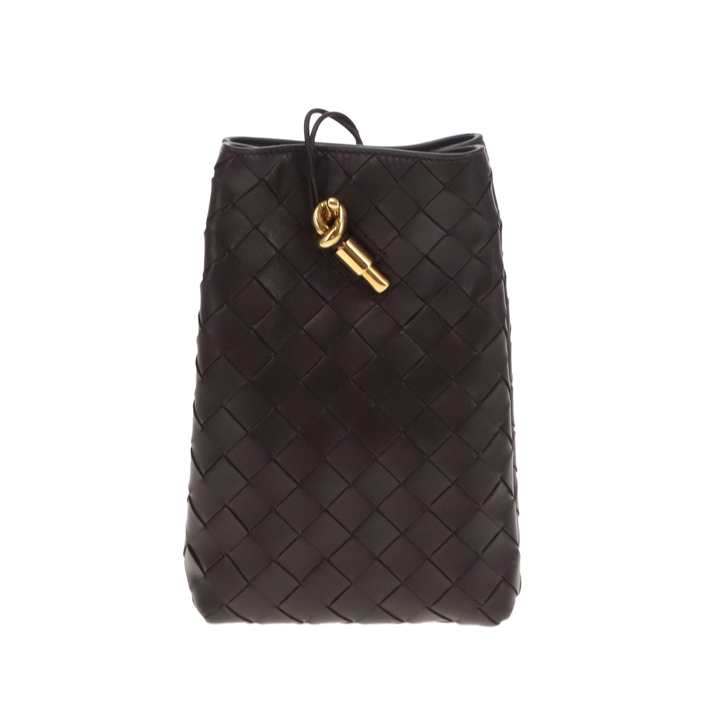 Bottega Veneta Andiamo Phone Pouch Fondant GHW