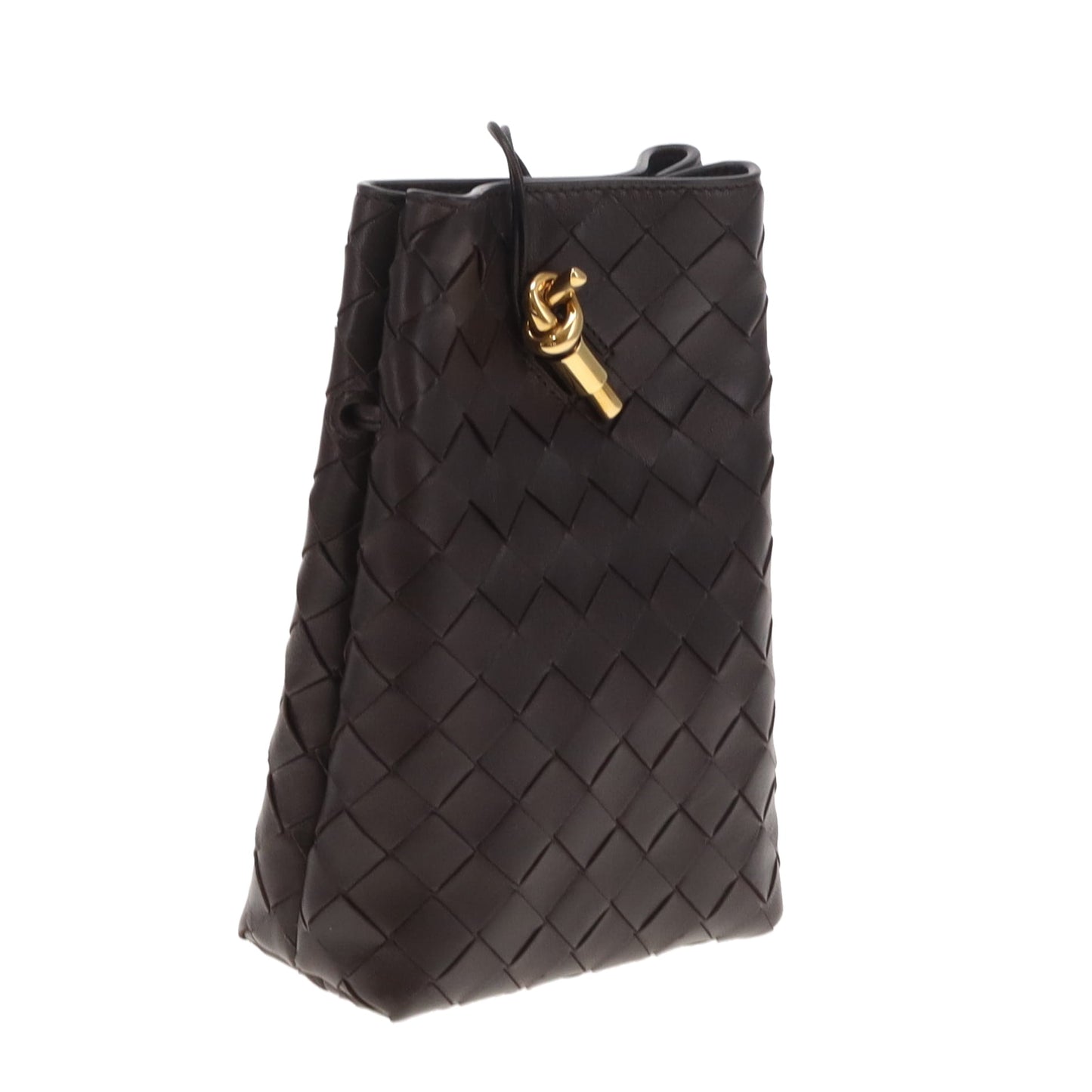 Bottega Veneta Andiamo Phone Pouch Fondant GHW