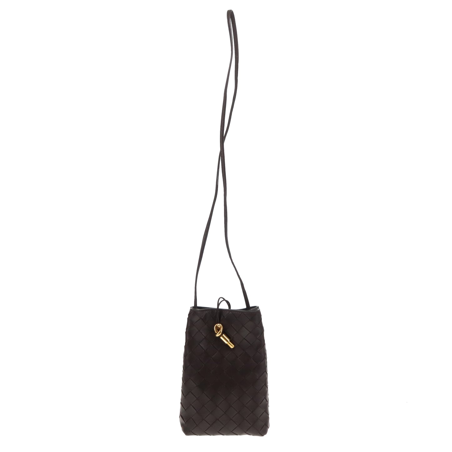 Bottega Veneta Andiamo Phone Pouch Fondant GHW