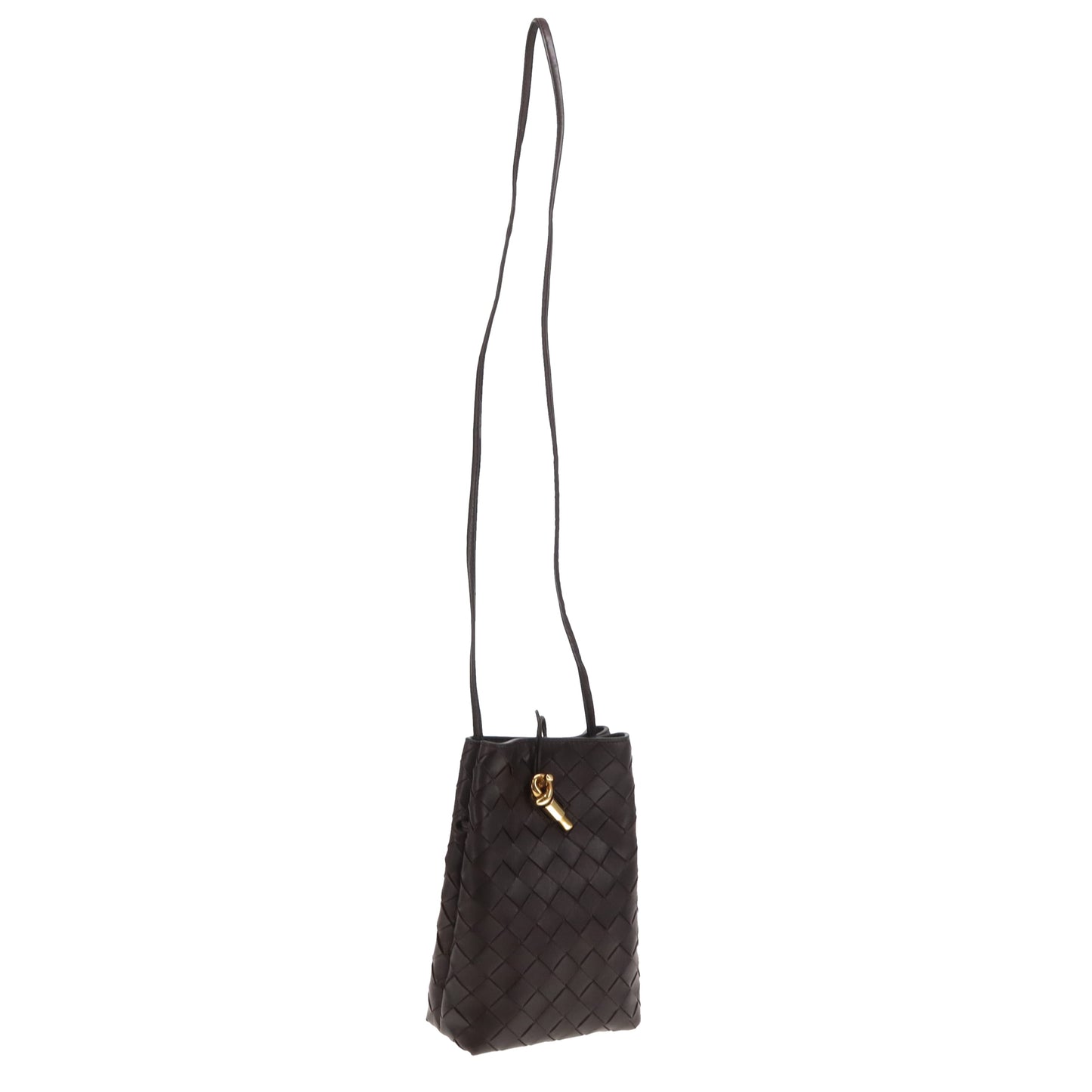 Bottega Veneta Andiamo Phone Pouch Fondant GHW