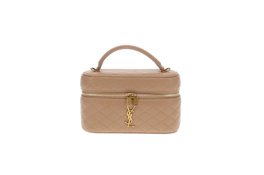 Saint Laurent Gaby Vanity Bag In Toffee Lambskin