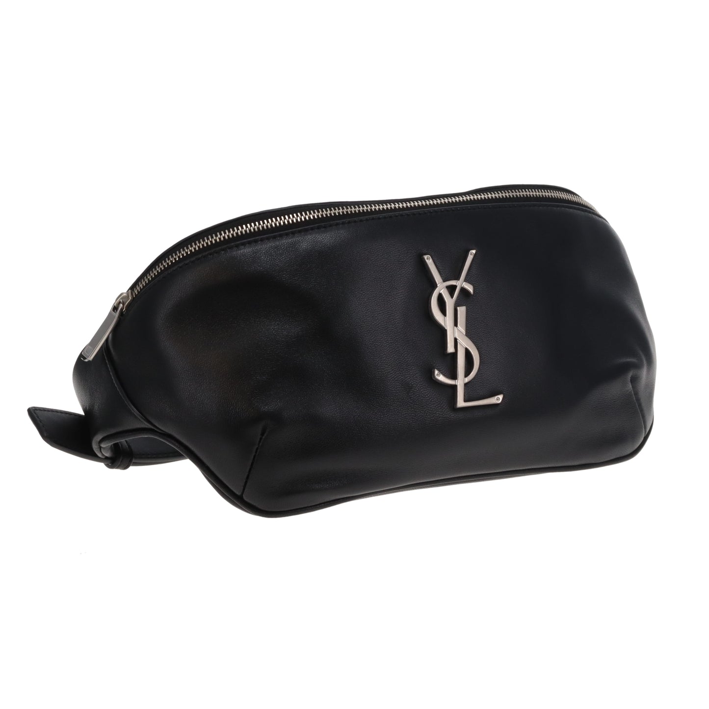 Saint Laurent Cassandre Belt Bag Black Lambskin SHW 2020
