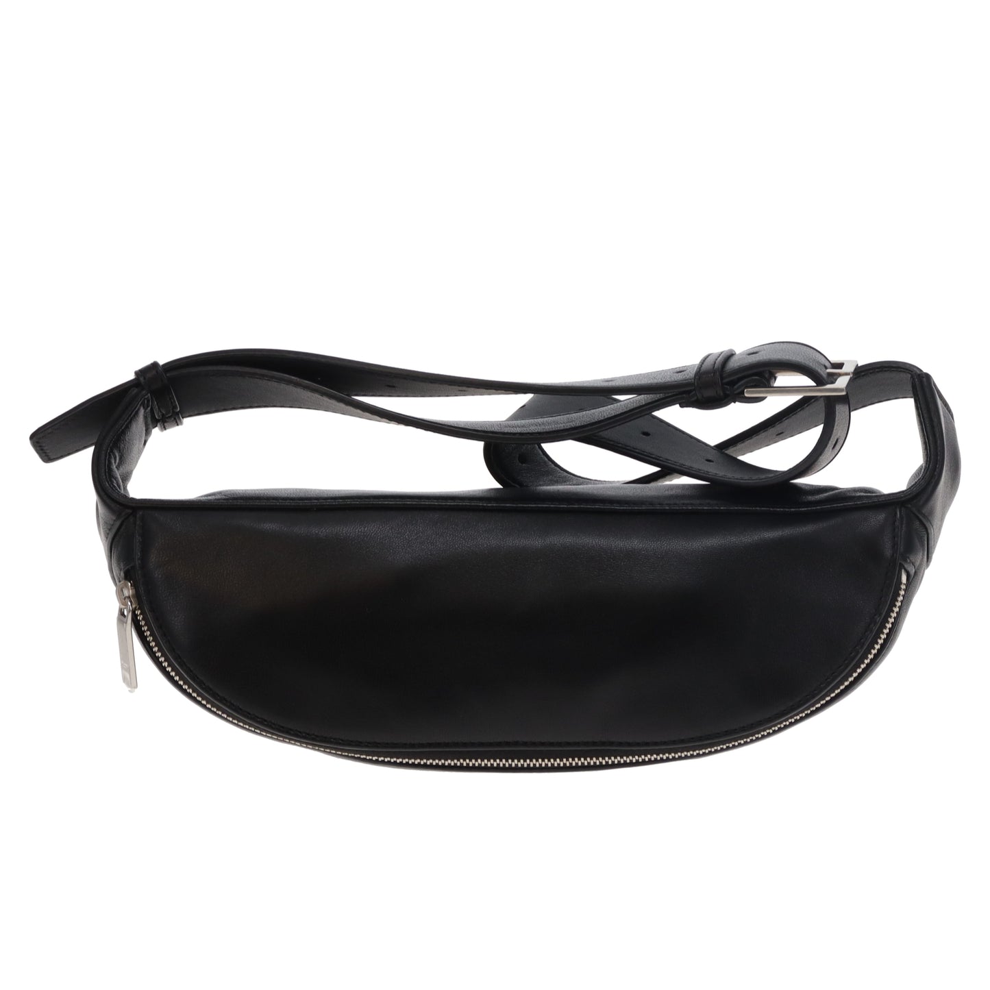 Saint Laurent Cassandre Belt Bag Black Lambskin SHW 2020