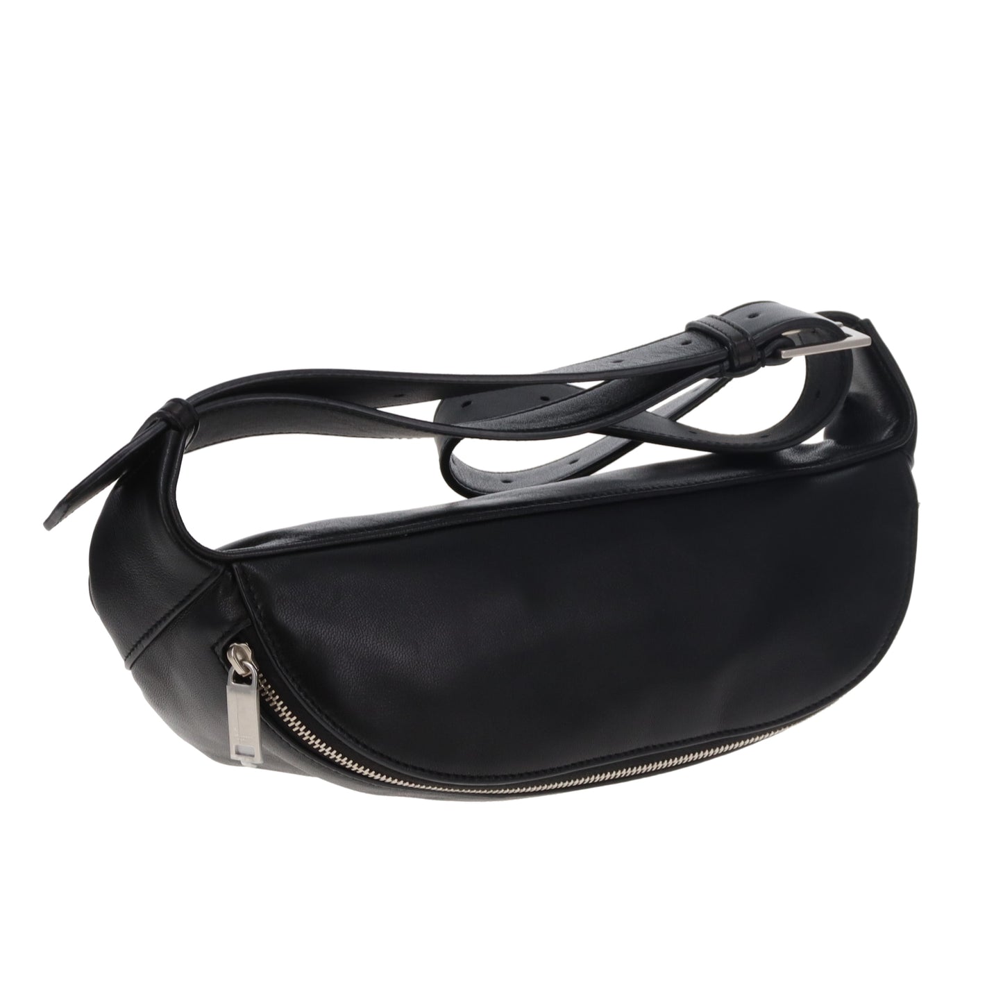 Saint Laurent Cassandre Belt Bag Black Lambskin SHW 2020