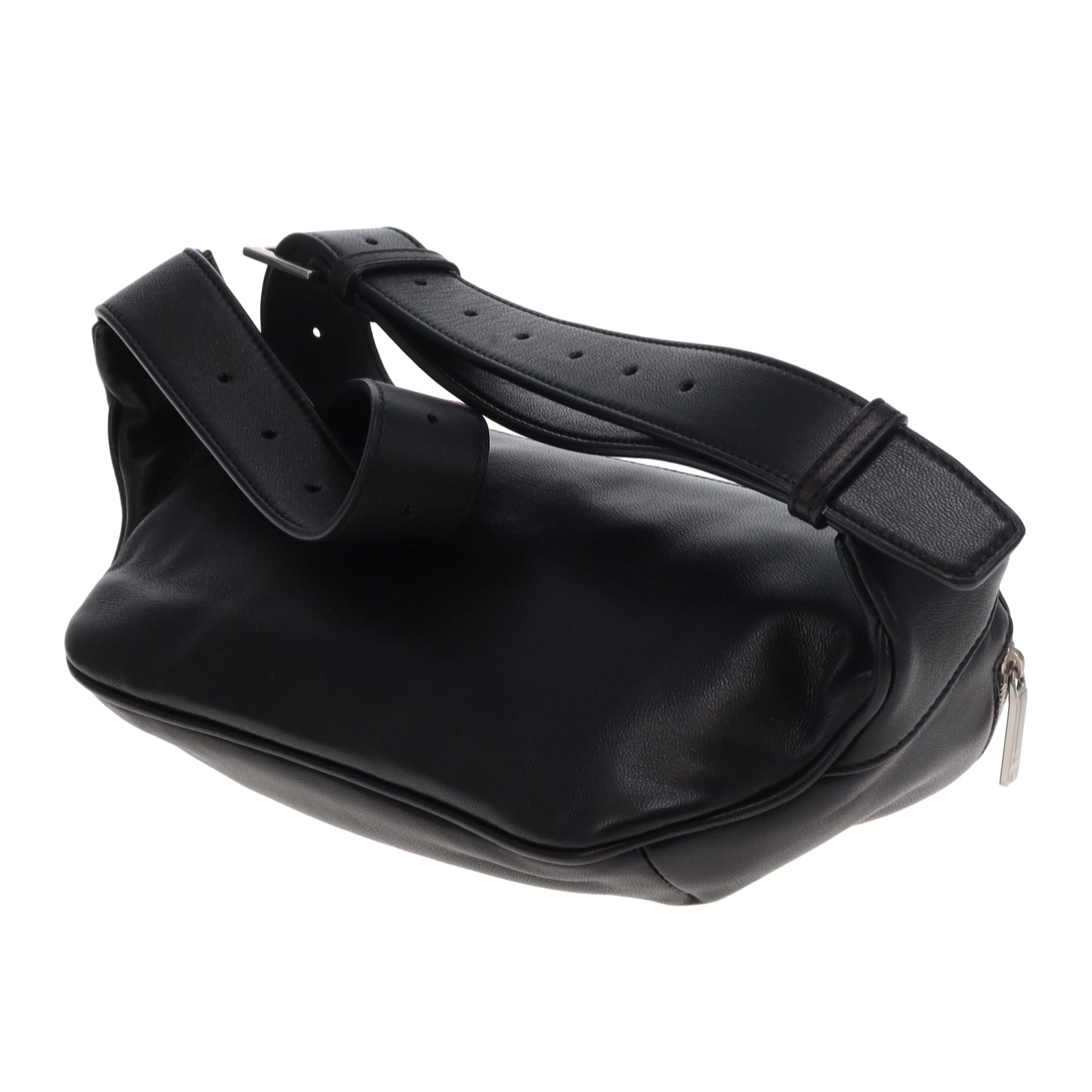 Saint Laurent Cassandre Belt Bag Black Lambskin SHW 2020