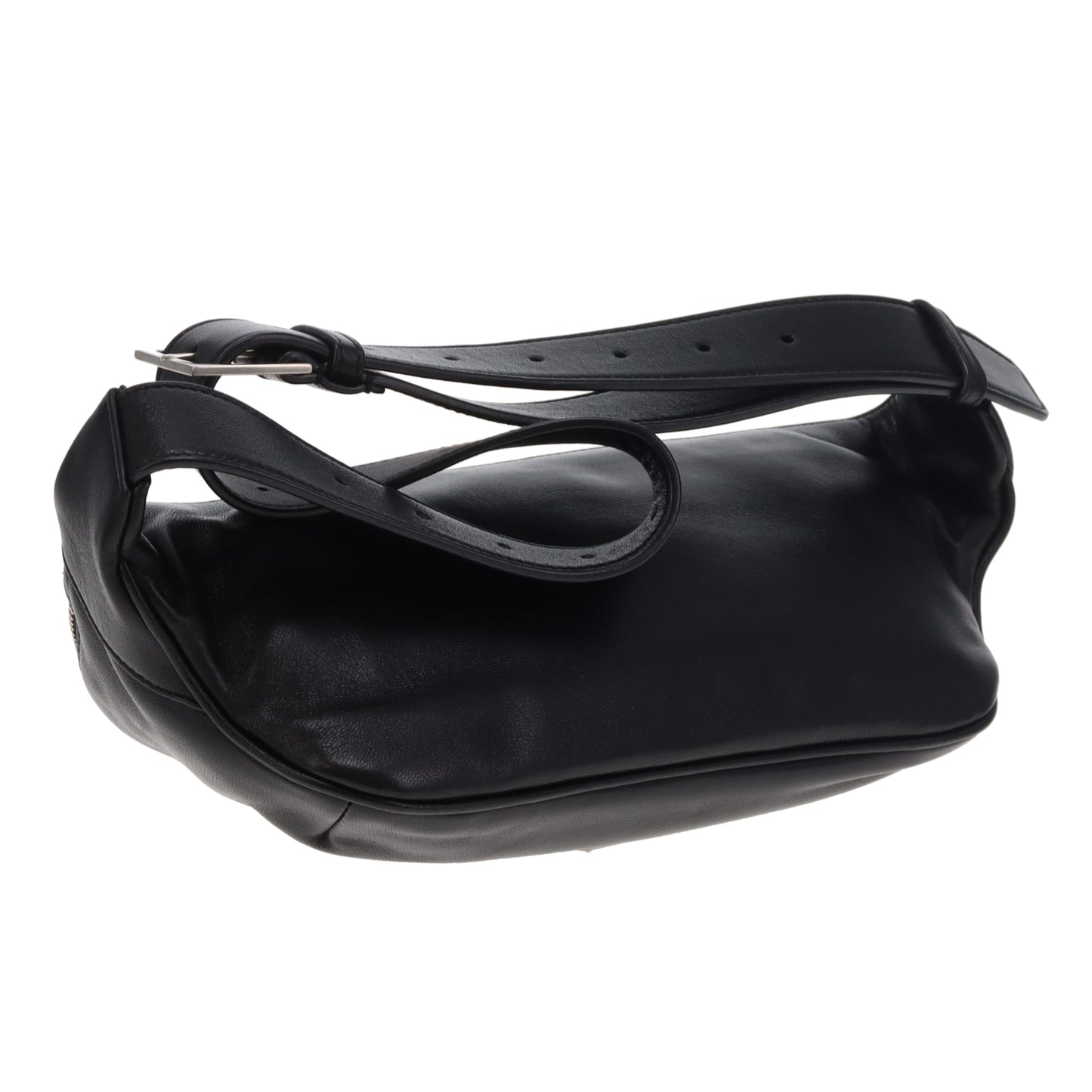 Saint Laurent Cassandre Belt Bag Black Lambskin SHW 2020