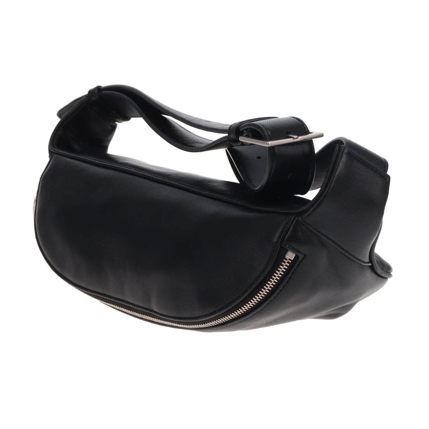 Saint Laurent Cassandre Belt Bag Black Lambskin SHW 2020