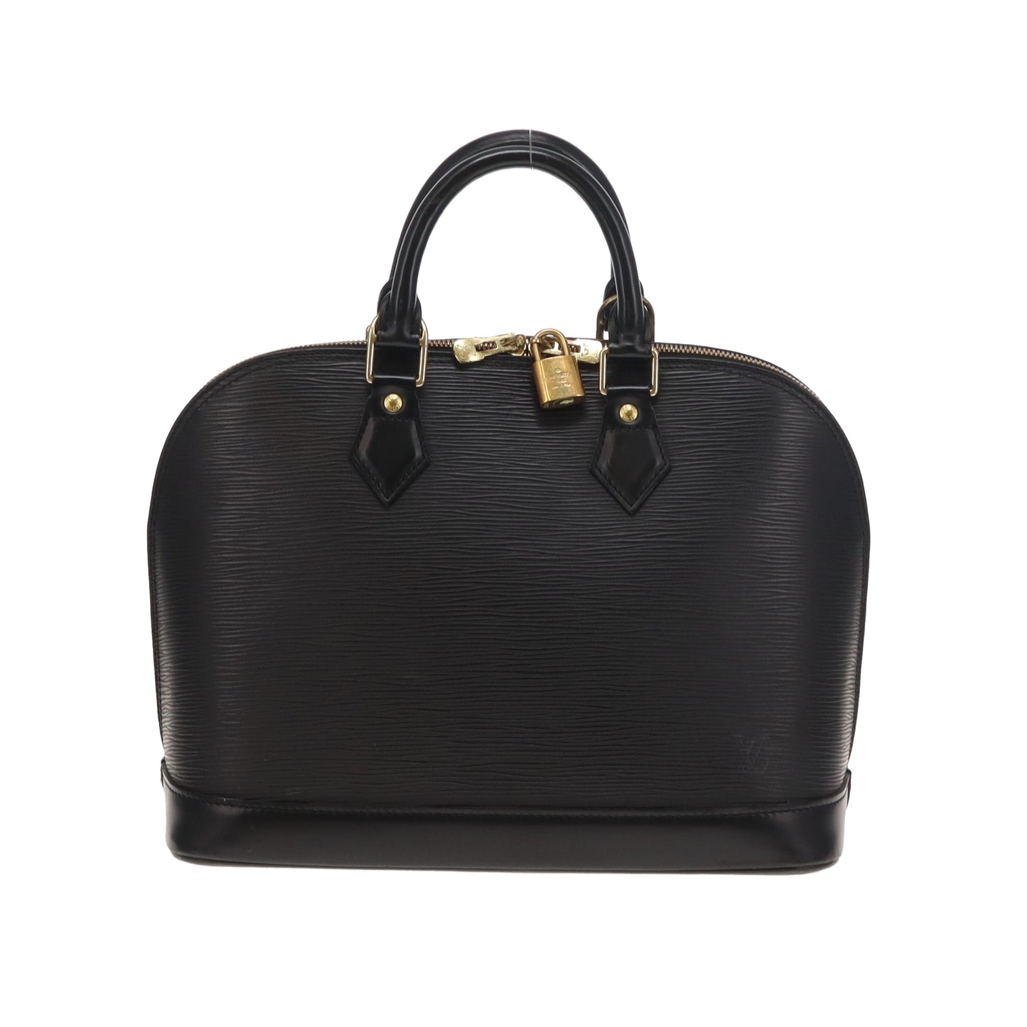 Louis Vuitton Vintage Black Epi Leather Alma PM With Strap AR0061 (2001)