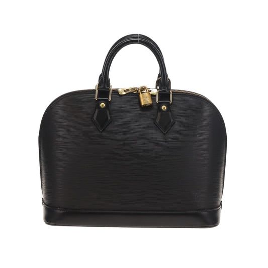 Louis Vuitton Vintage Black Epi Leather Alma PM With Strap AR0061 (2001)