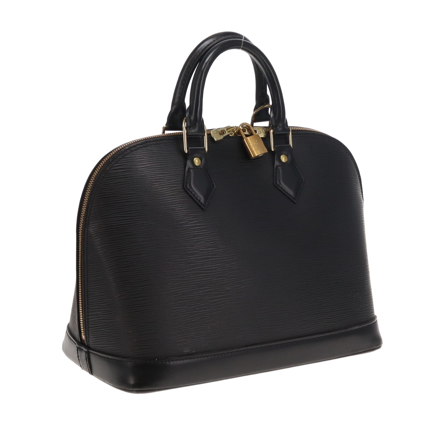 Louis Vuitton Vintage Black Epi Leather Alma PM With Strap AR0061 (2001)