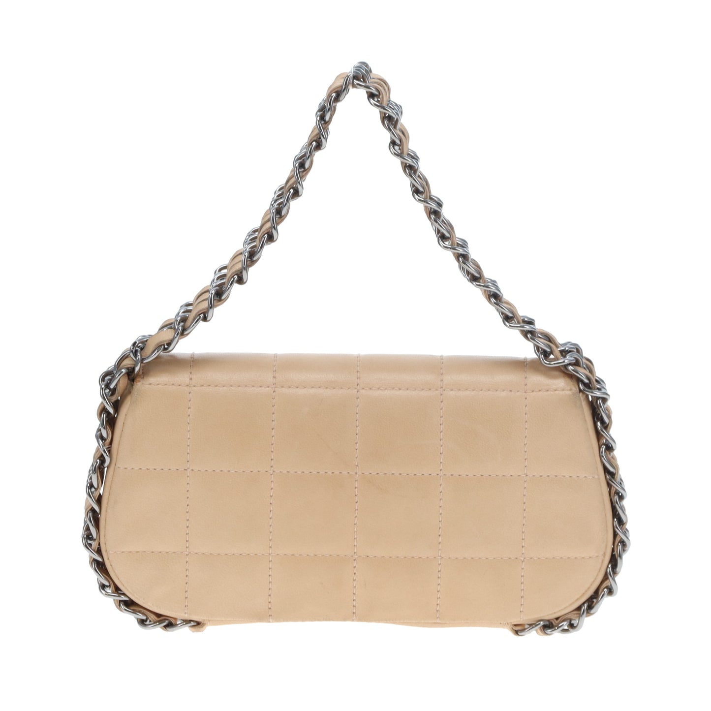 Chanel Triple Chain Choco Bar Mini Flap Beige GMHW 2004/05