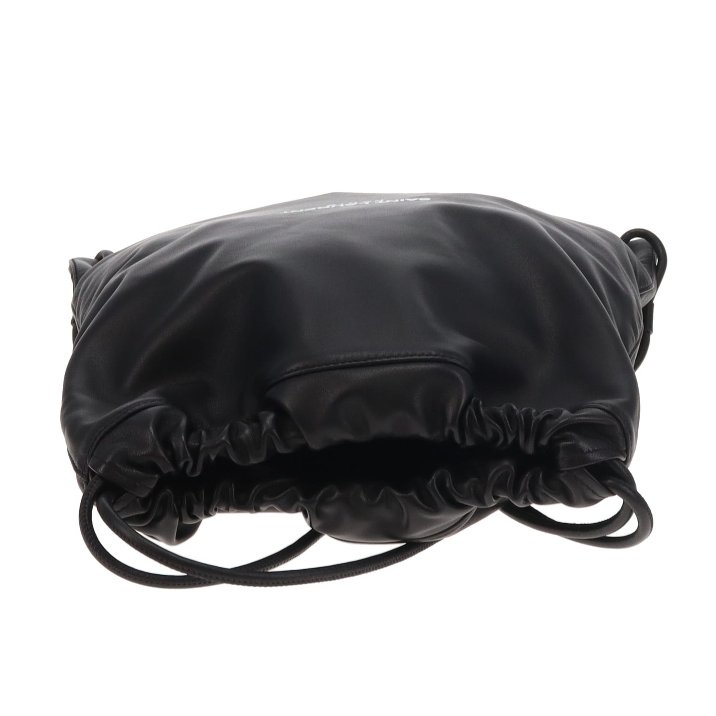 Saint Laurent Teddy Drawstring Backpack Black Leather 2019