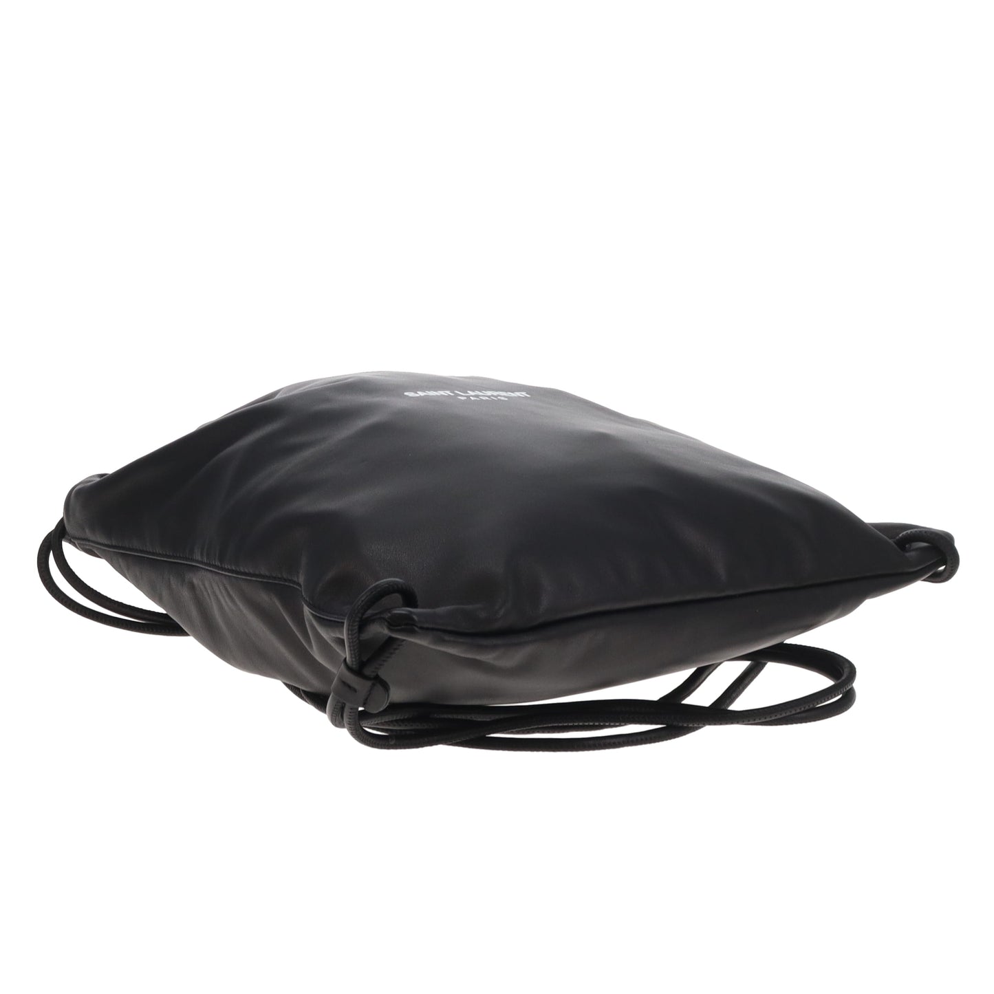 Saint Laurent Teddy Drawstring Backpack Black Leather 2019