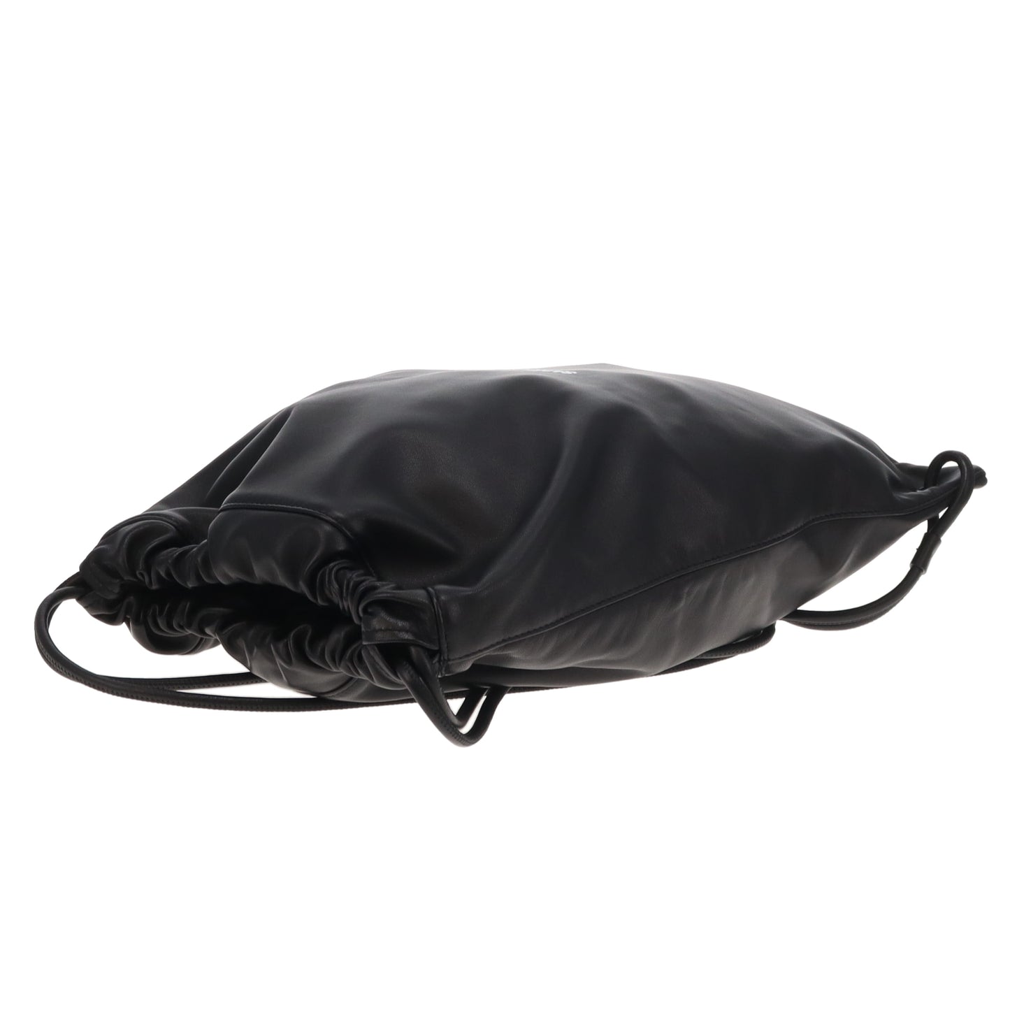 Saint Laurent Teddy Drawstring Backpack Black Leather 2019