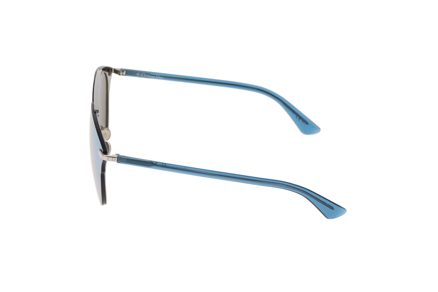 Dior DiorReflected Silver and Blue Pixel Mirror Pilot Sunglasses
