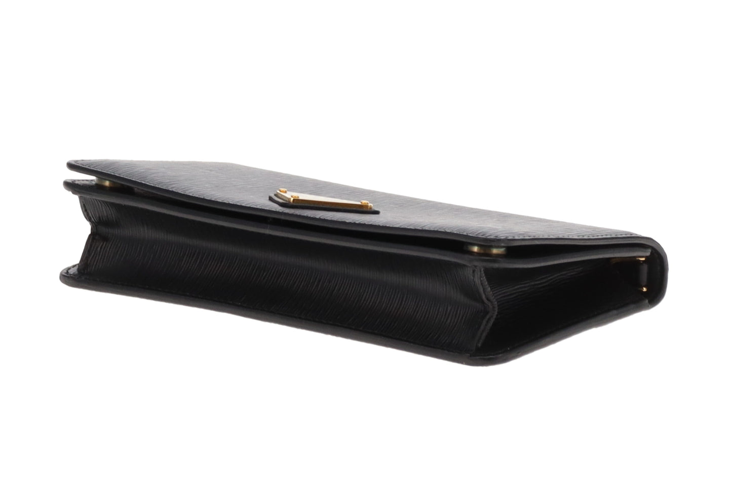 Prada Chain Wallet Black Saffiano GHW