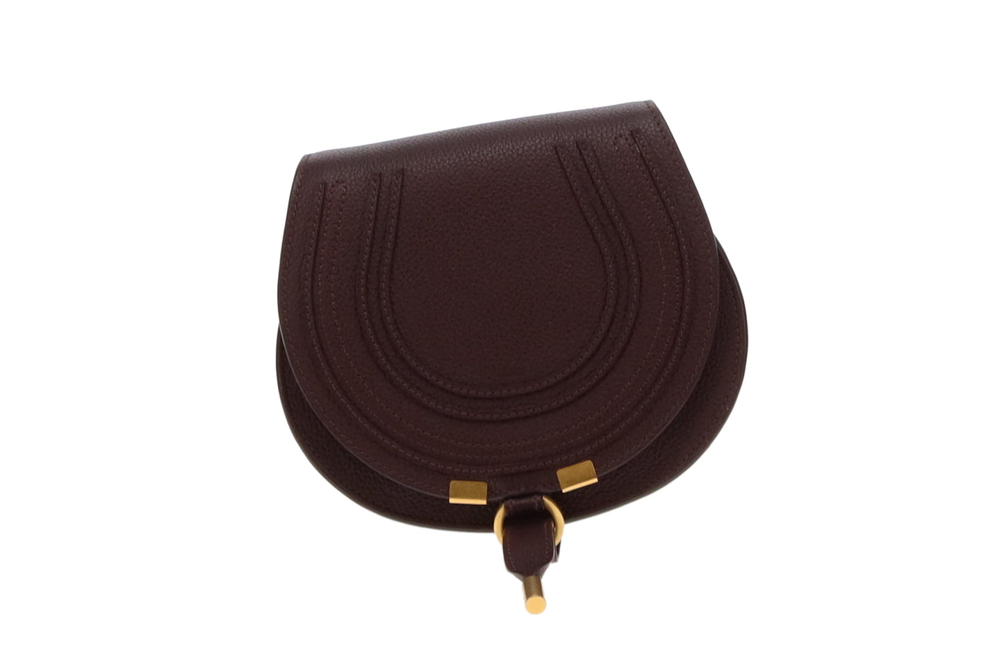 Chloe Marcie Crossbody Burgundy Leather