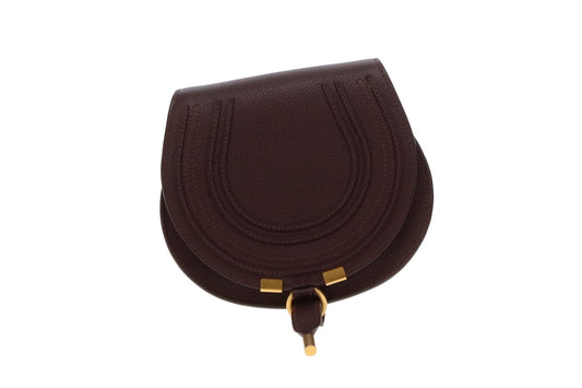 Chloe Marcie Crossbody Burgundy Leather