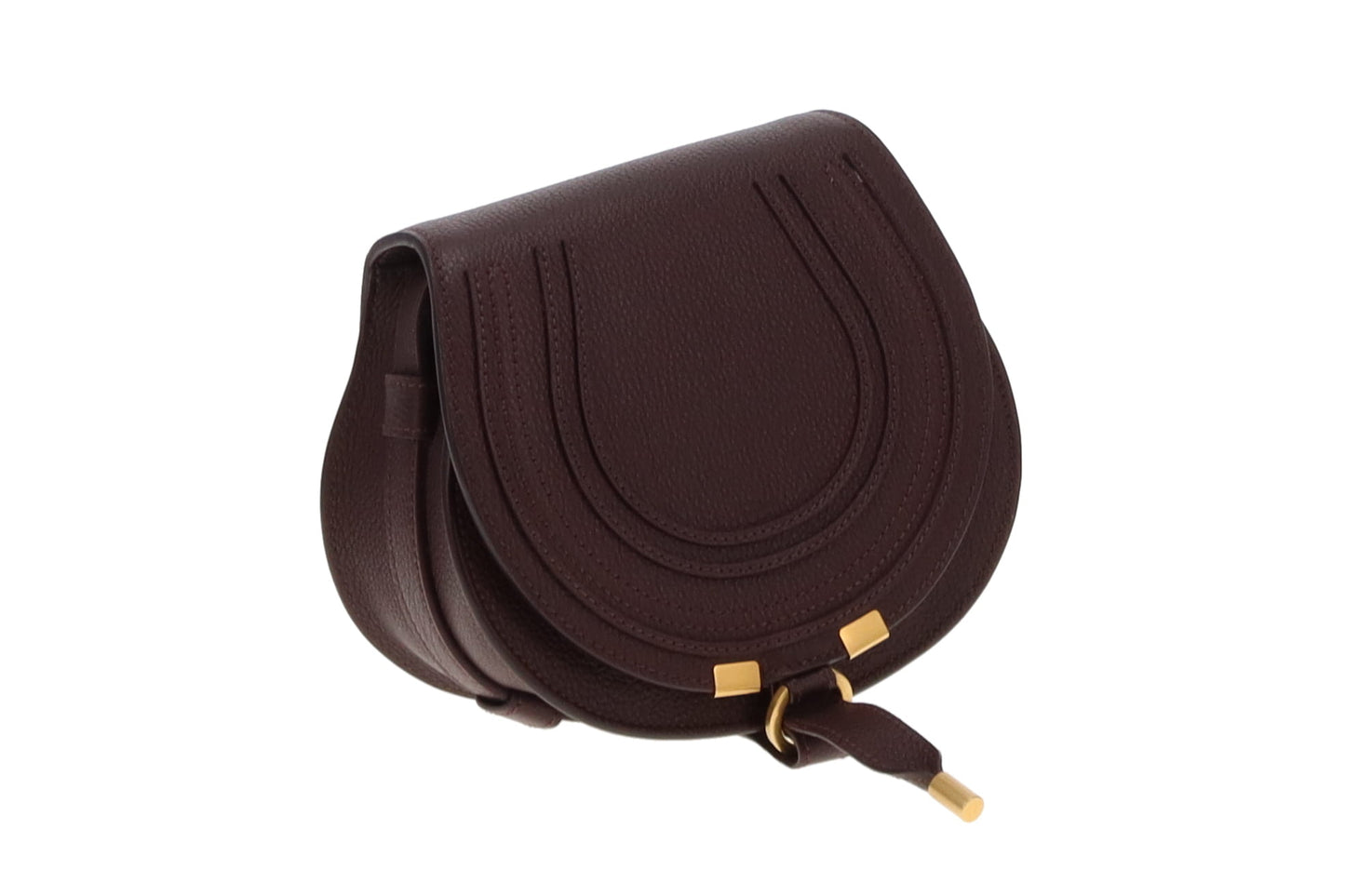 Chloe Marcie Crossbody Burgundy Leather