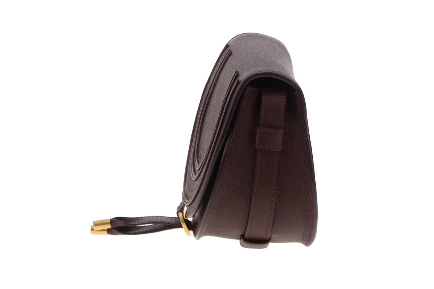 Chloe Marcie Crossbody Burgundy Leather