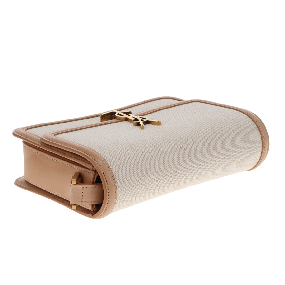 Saint Laurent Solferino Medium Satchel In Canvas & Leather