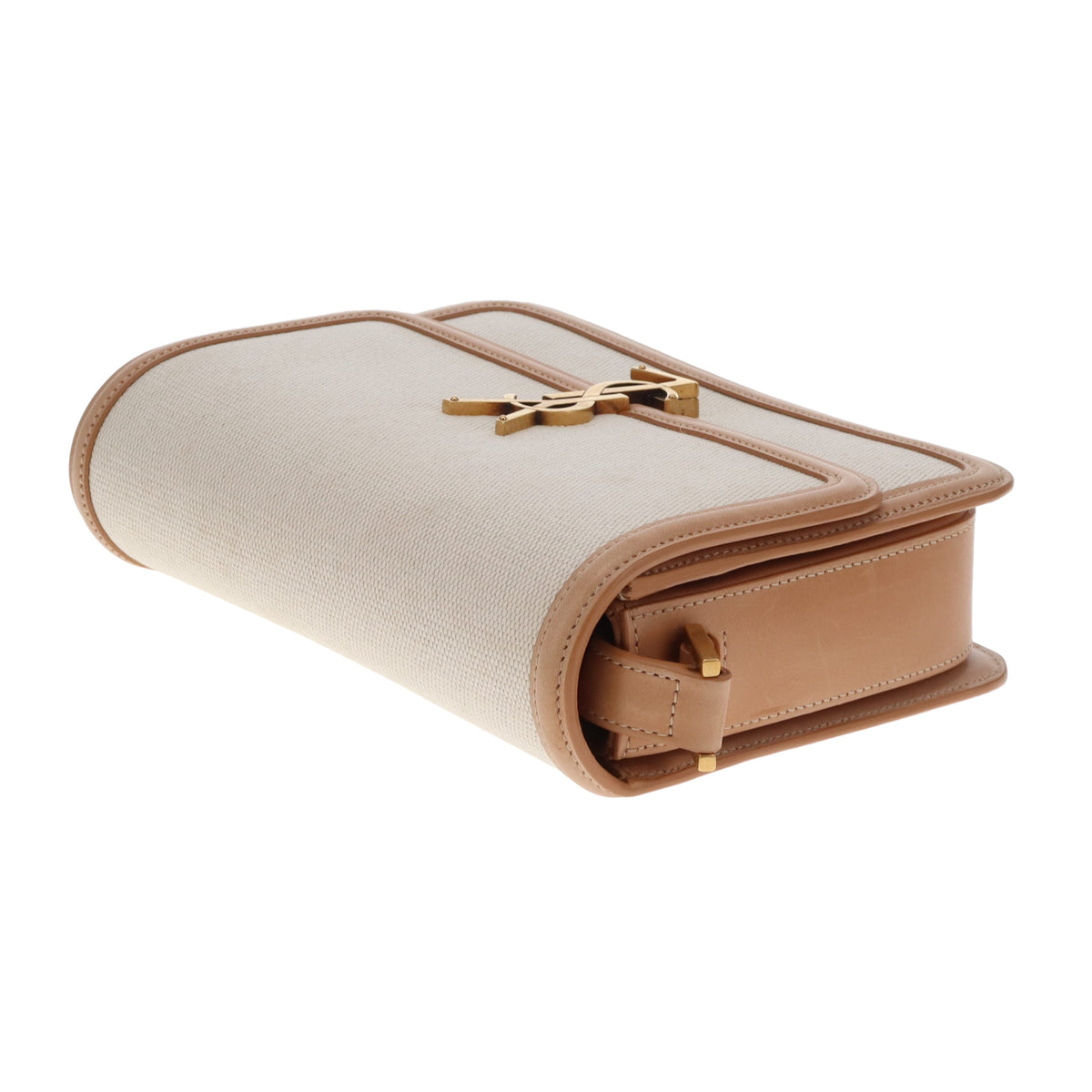 Saint Laurent Solferino Medium Satchel In Canvas & Leather