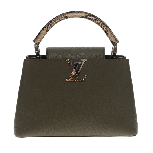 Louis Vuitton Capucines PM Khaki and Python (NFID)