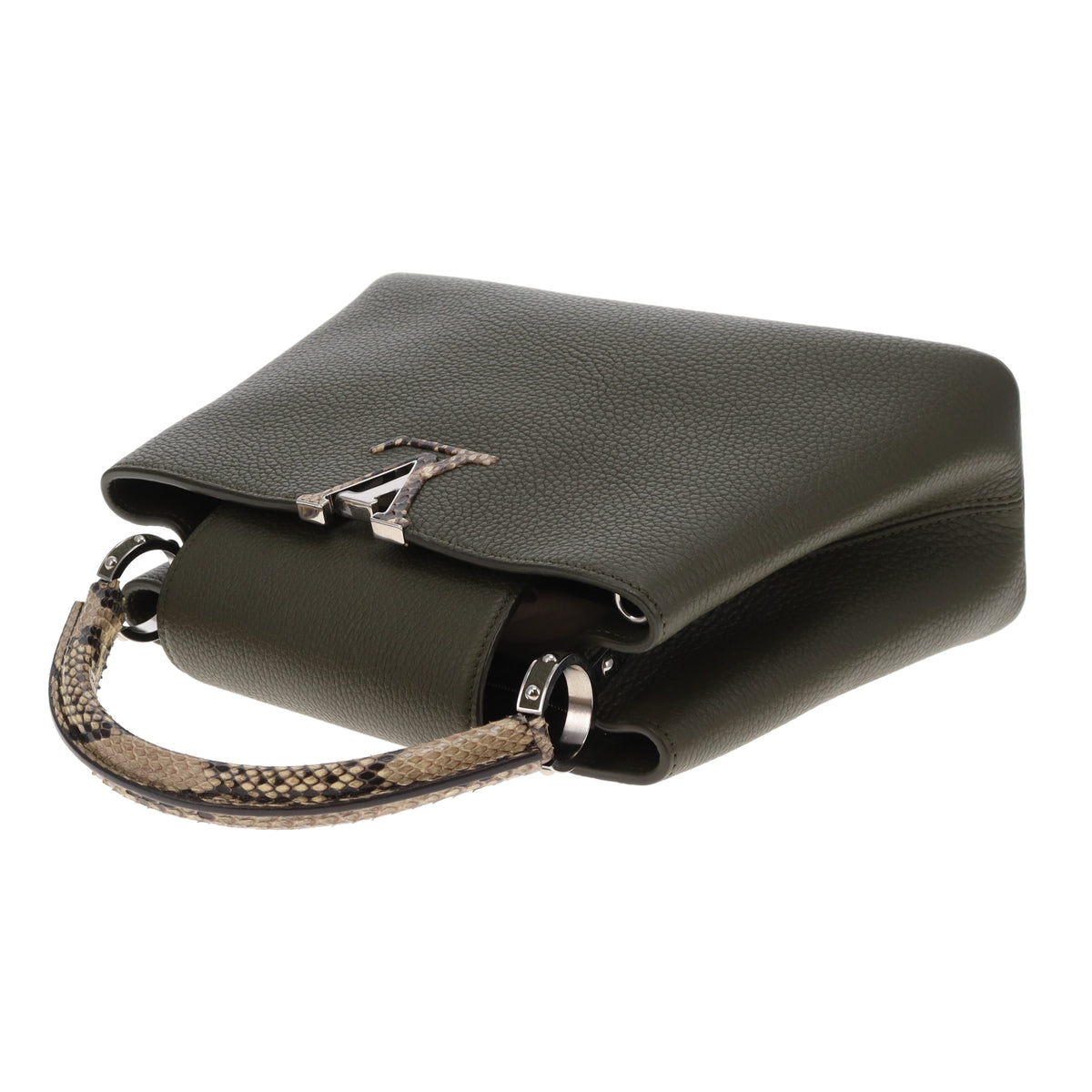Louis Vuitton Capucines PM Khaki and Python (NFID)