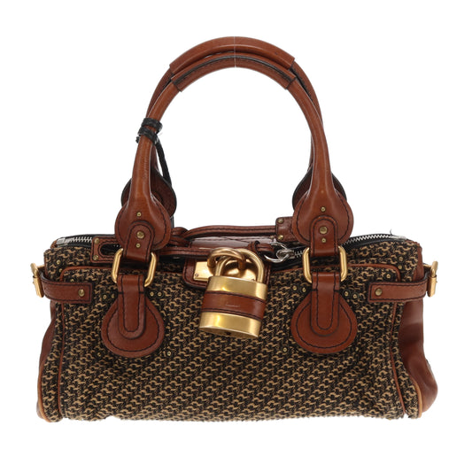 Chloe Paddington Tweed & Hazel Leather Vintage