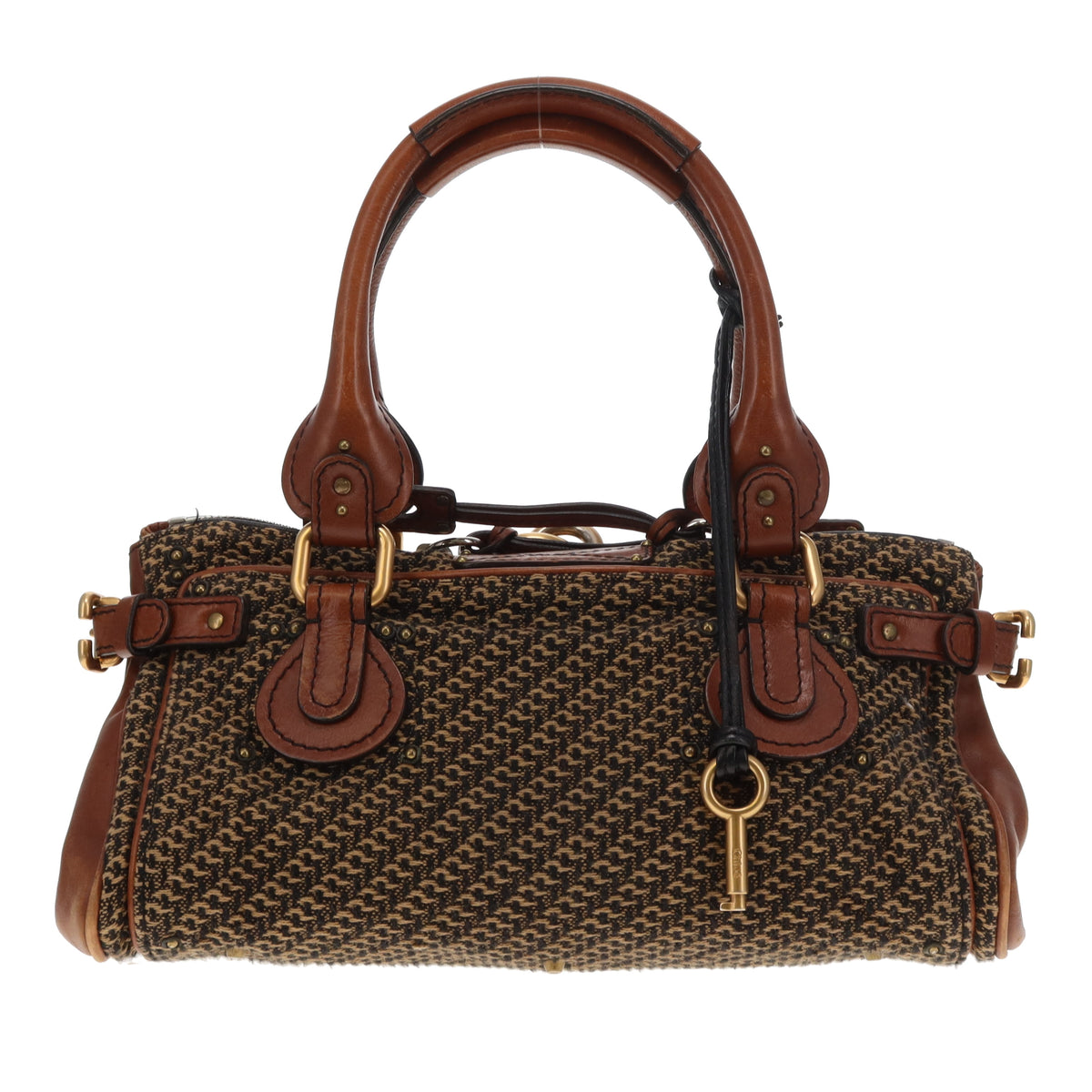 Chloe Paddington Tweed & Hazel Leather Vintage