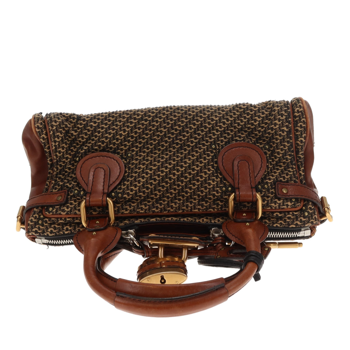 Chloe Paddington Tweed & Hazel Leather Vintage