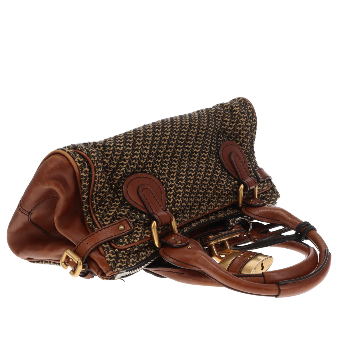 Chloe Paddington Tweed & Hazel Leather Vintage