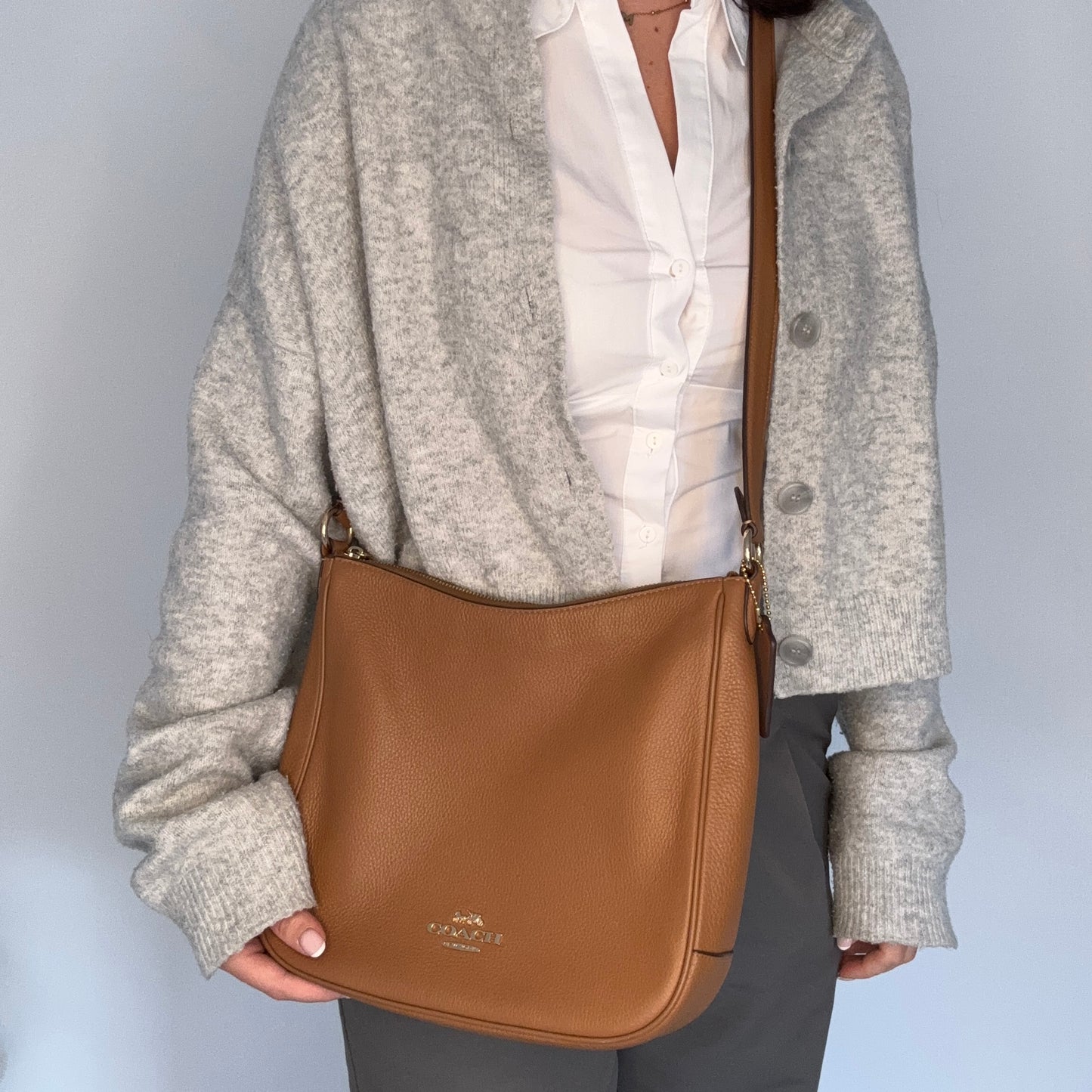 Coach Ellie Crossbody Bag In Tan