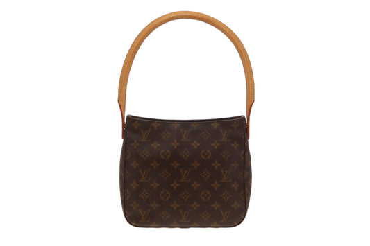 Louis Vuitton Looping MM Shoulder Bag Monogram Vintage FL1020