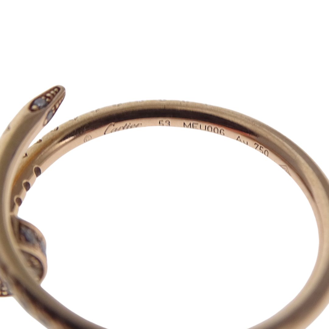 Cartier Juste Un Clou Small Model Half-Paved Rose Gold - size 53