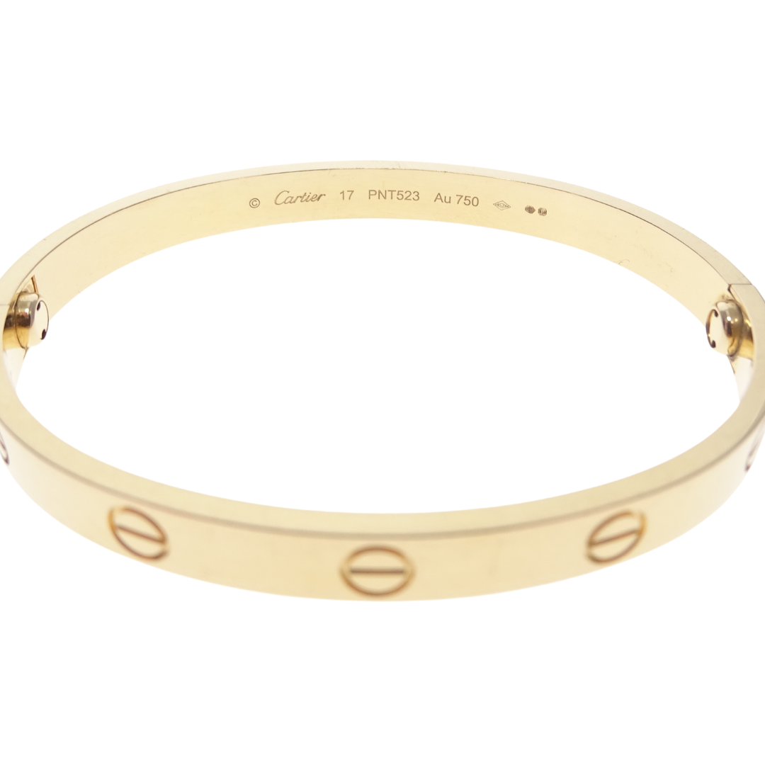 Cartier 18k Yellow Gold Love Bracelet Classic Model