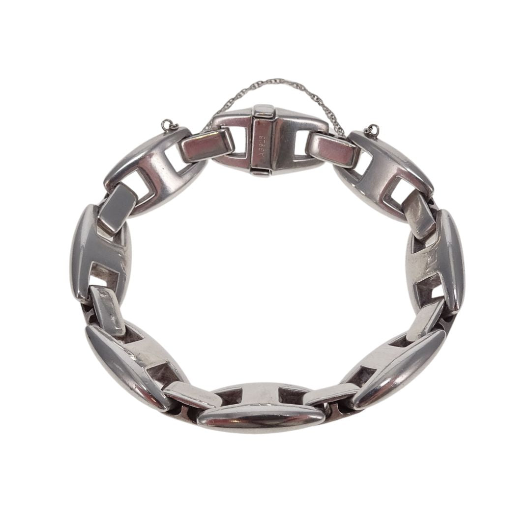 Hermes Casisopee Bracelet Sterling Silver GM