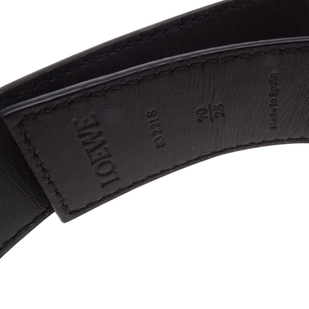 Loewe Belt Anagram Brown/Black Leather GHW 70cm