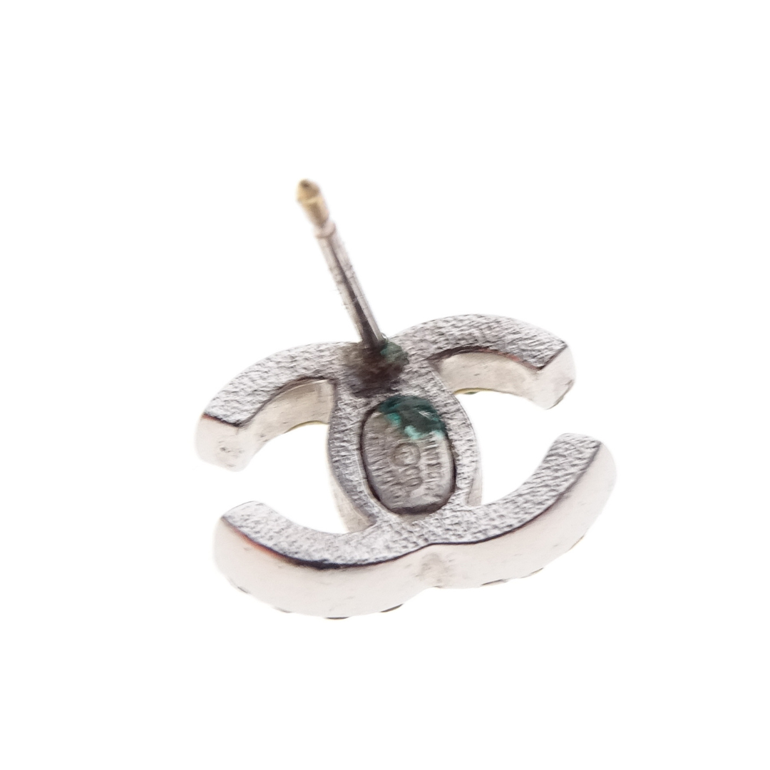 Chanel CC Strass Small Stud Earrings 2010