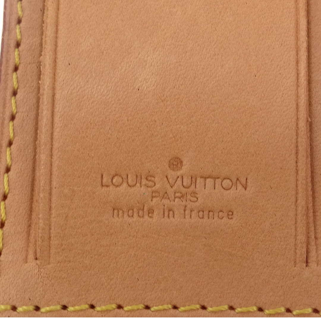 Louis Vuitton Luggage Tag and Poignet Set Vachetta