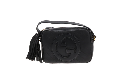 Gucci Blondie Camera Bag Black Leather