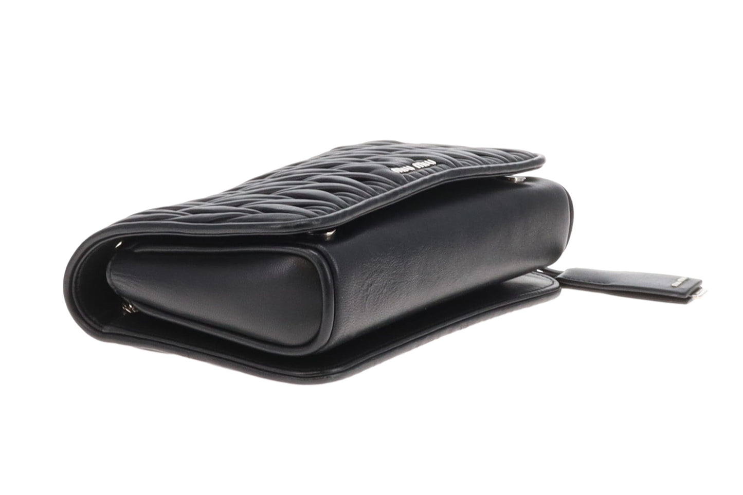 Miu Miu Flap Bag Matelasse Black SHW