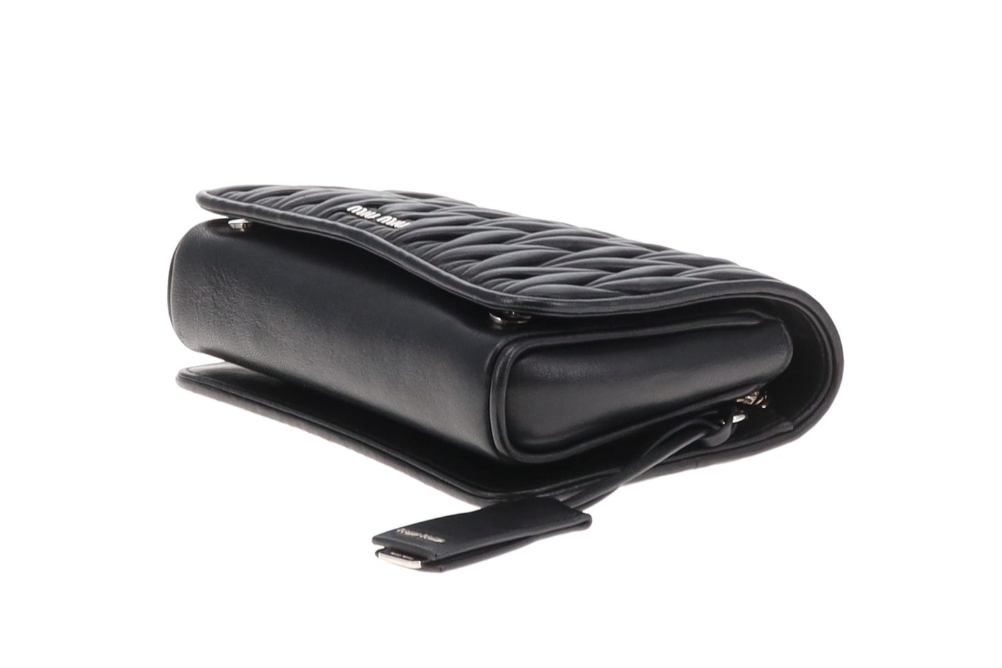 Miu Miu Flap Bag Matelasse Black SHW