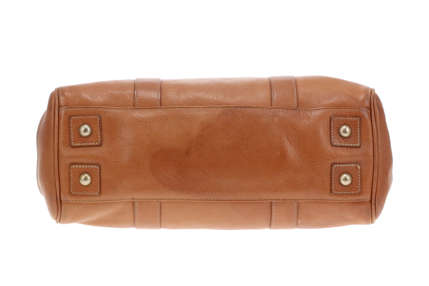 Mulberry Bayswater Natural Veg Tannded Leather In Oak With Brass